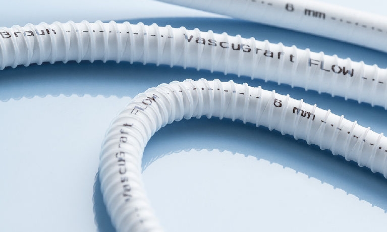Silver Graft warp-knitted, double-velour vascular prosthesis made of polyester