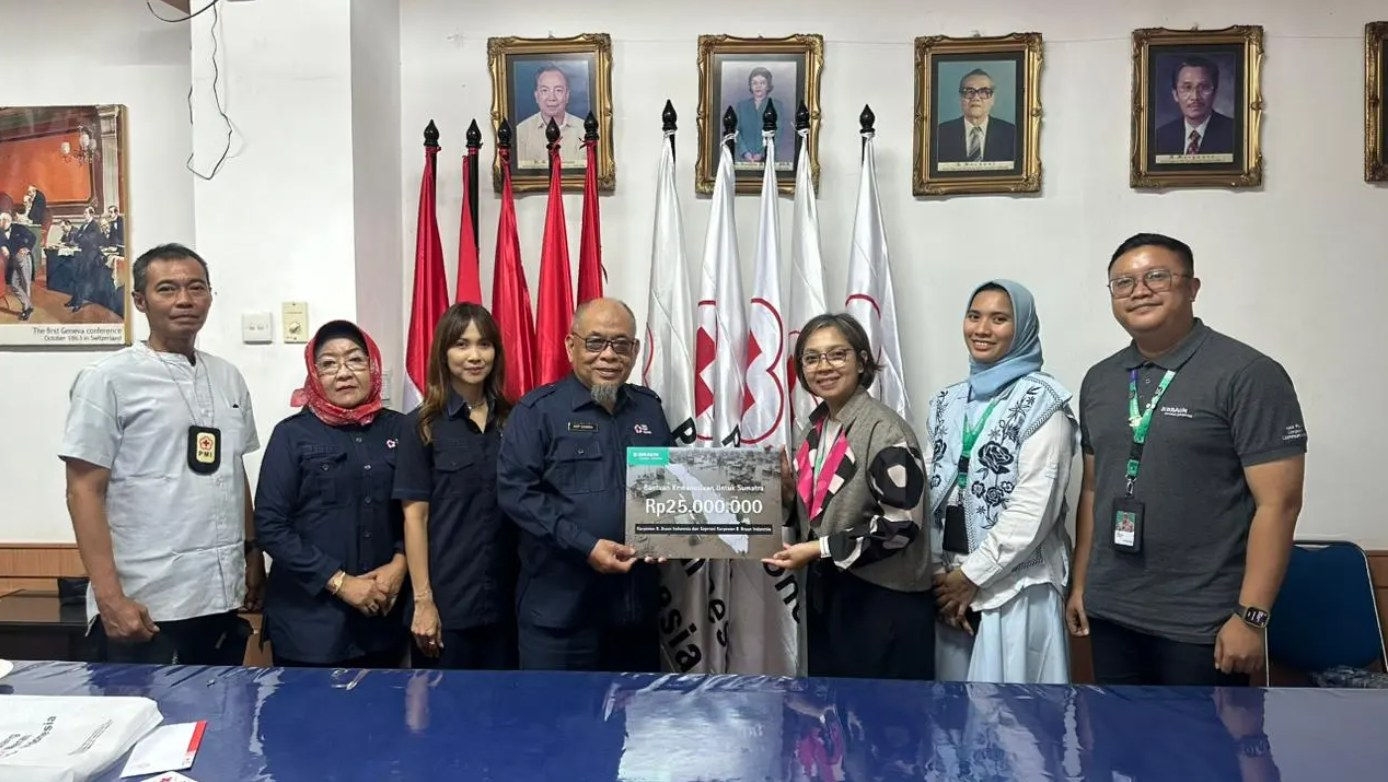 Anna Maria Braun presenting annual report conference titled empowered by technology